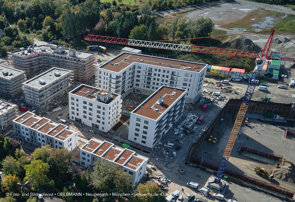 09.10.2020 - Baustelle Alexisqaurtier und Pandion Verde in Neuperlach